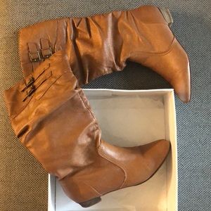 Cognac Steve Madden boots size 9.5